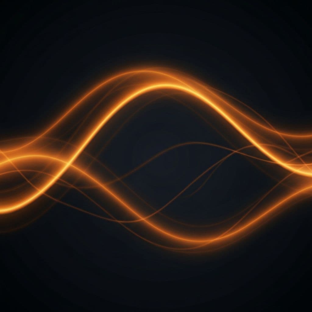 Abstract orange wave background